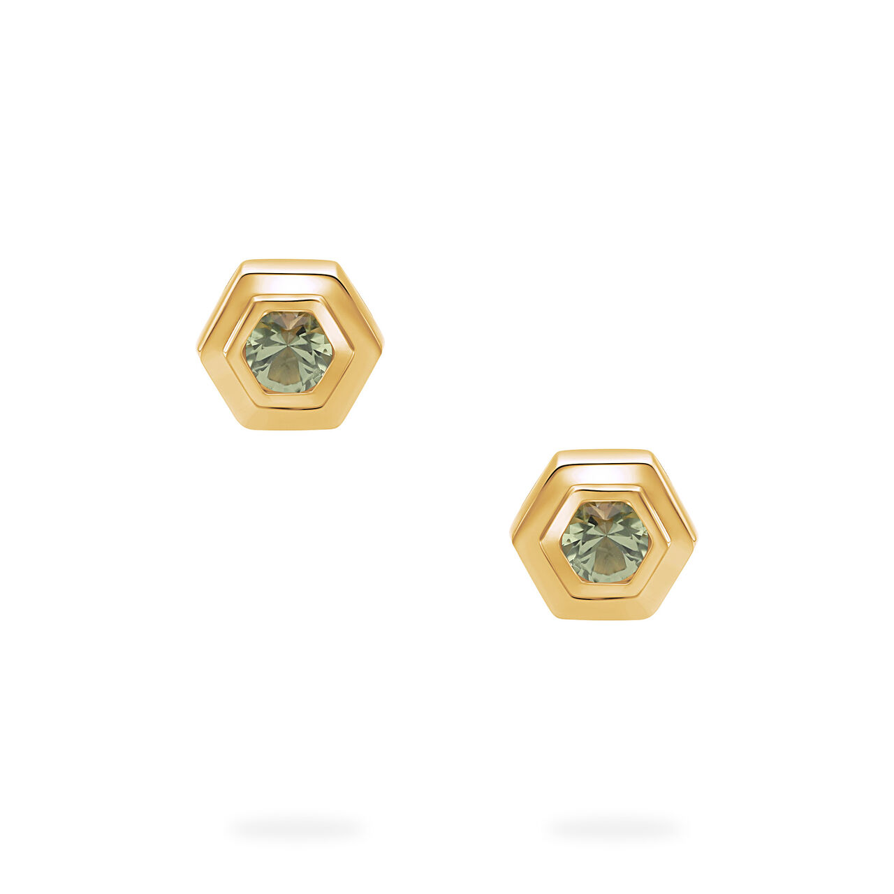 Birks Bee Chic Yellow Gold Birthstone Earrings, Peridot image number 1