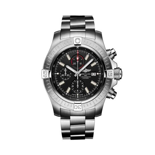 maison birks breitling super avenger chronograph 48 steel black a13375101b1a1 image number 0