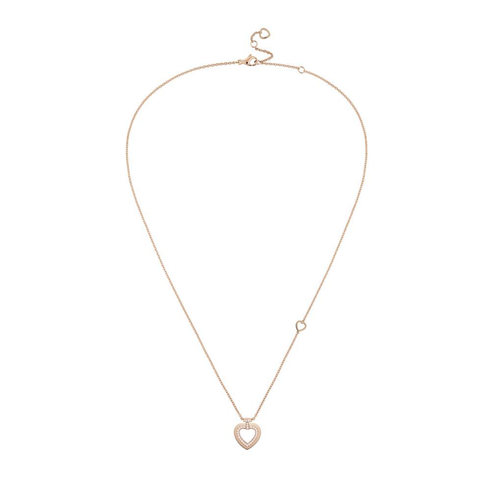 Pretty Woman Small Rose Gold and Diamond Heart Pendant