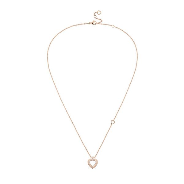 Pretty Woman Small Rose Gold and Diamond Heart Pendant