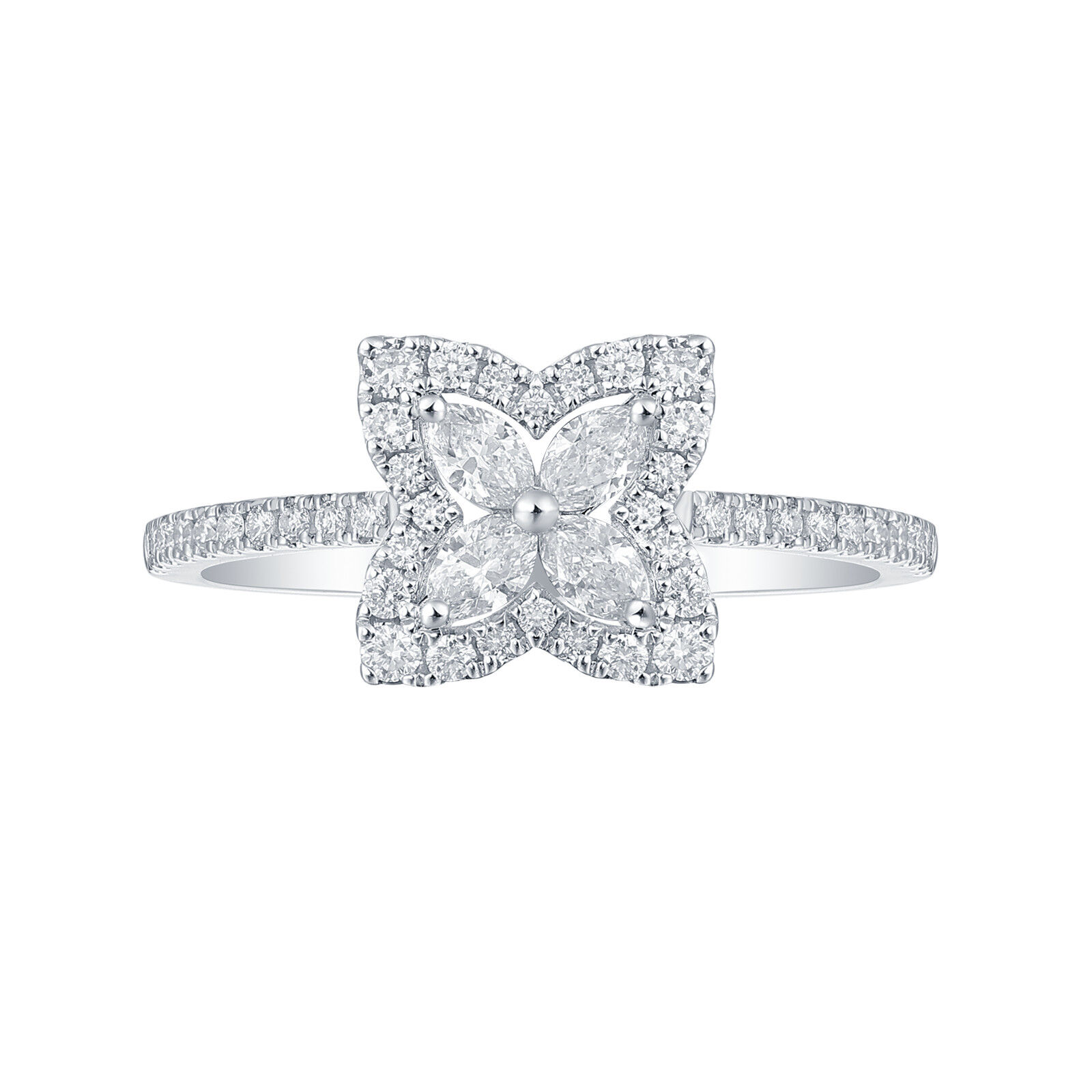 Diamond Ring in White Gold
