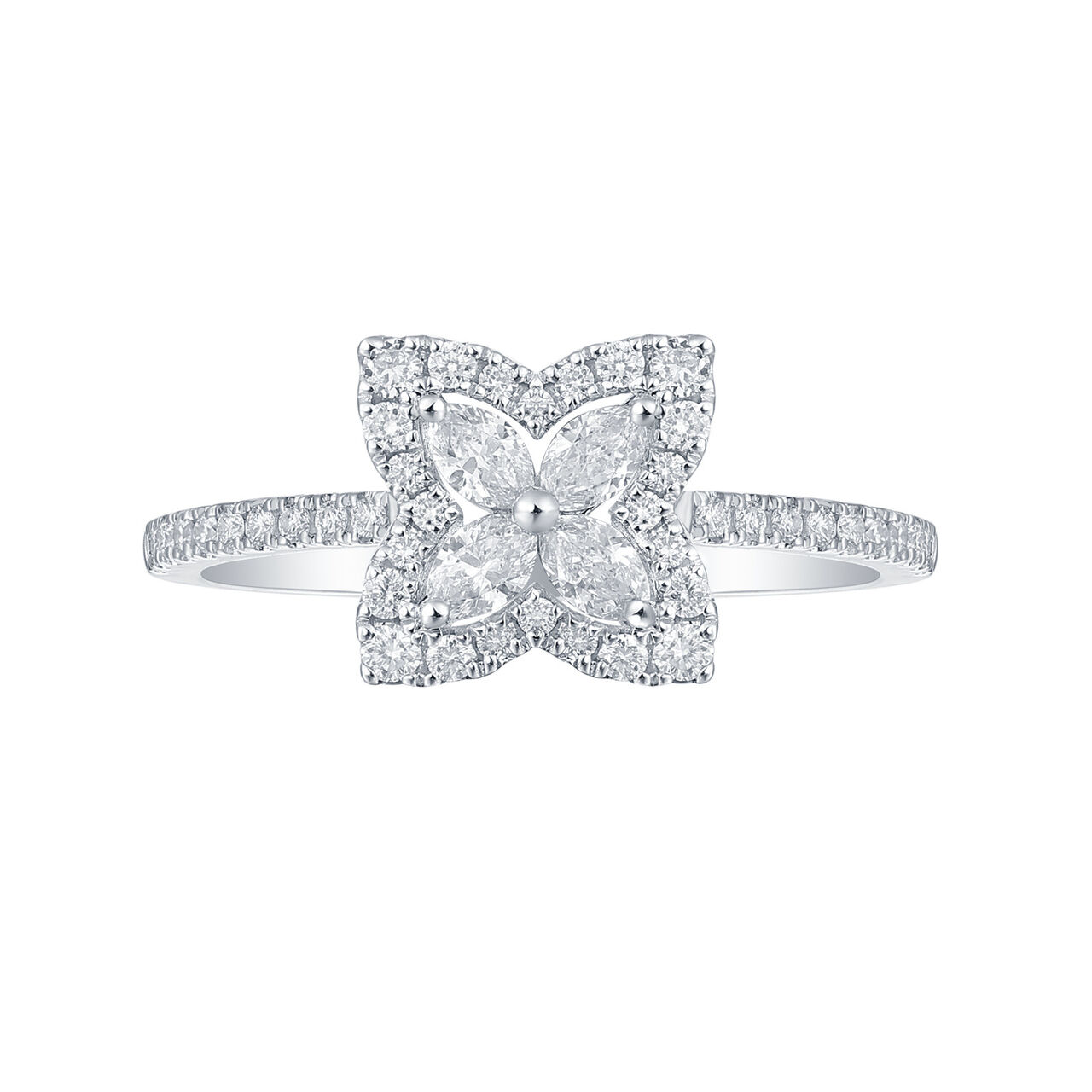 Diamond Ring in White Gold image number 0