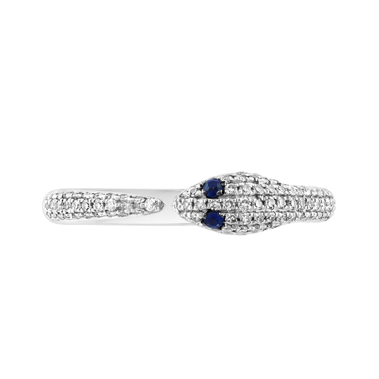 Maison Birks Salon Diamond And Sapphire Snake Ring RH04345SB Front image number 2