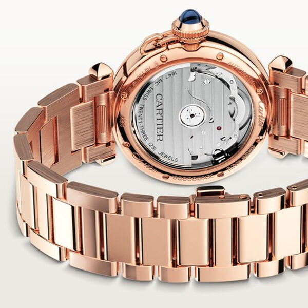 Pasha de Cartier Automatic 35 mm Rose Gold and Diamond