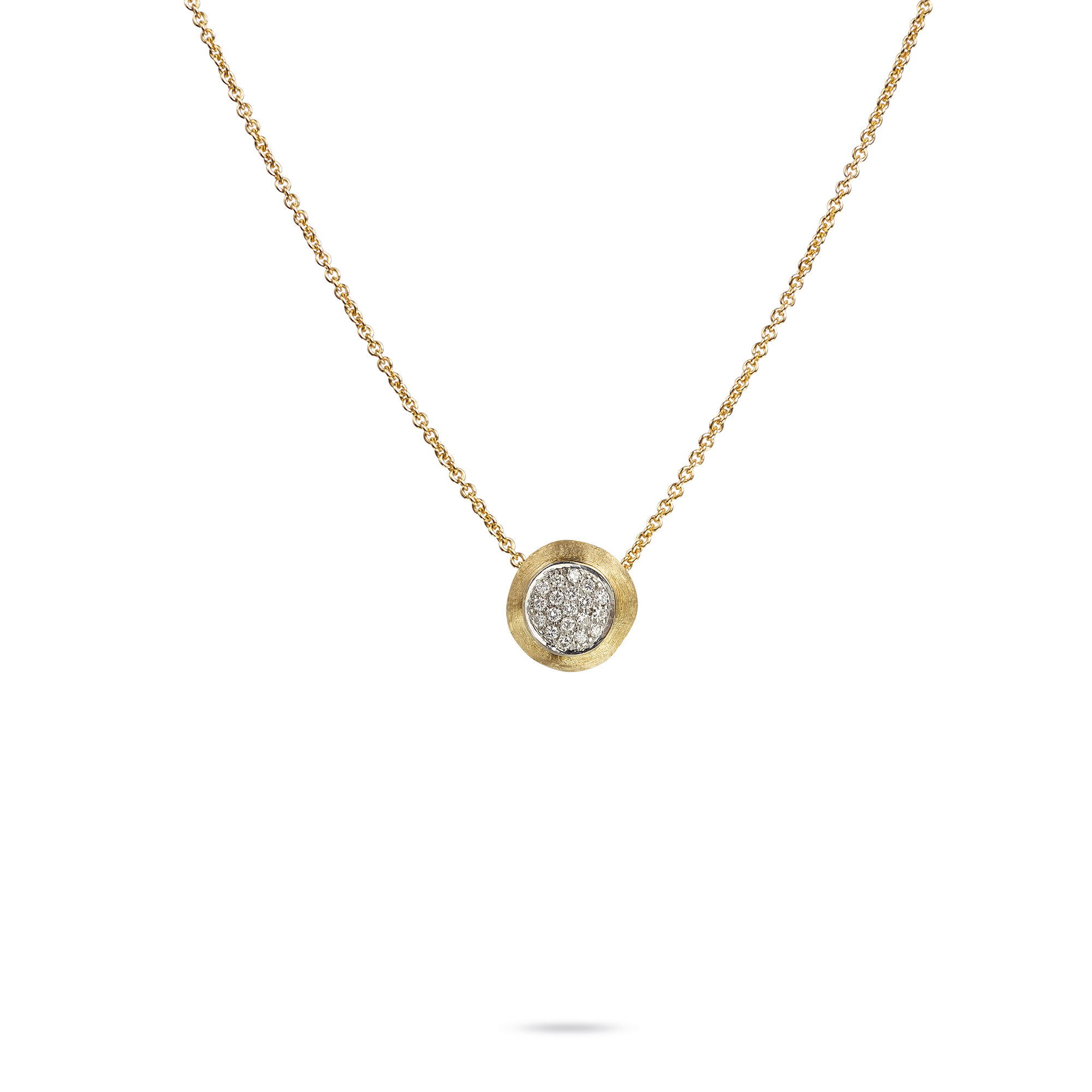 Delicati Yellow Gold and Diamond Bead Pendant Marco Bicego Birks
