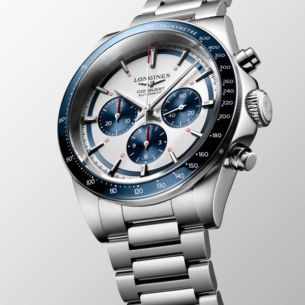 Conquest Automatic Chronograph 42 mm Stainless Steel