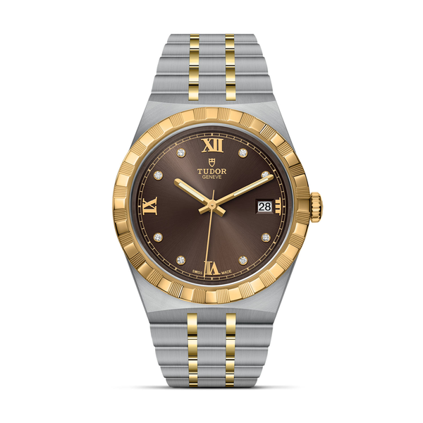 TUDOR Royal Automatic 38 mm Yellow Gold, Stainless Steel and Diamond