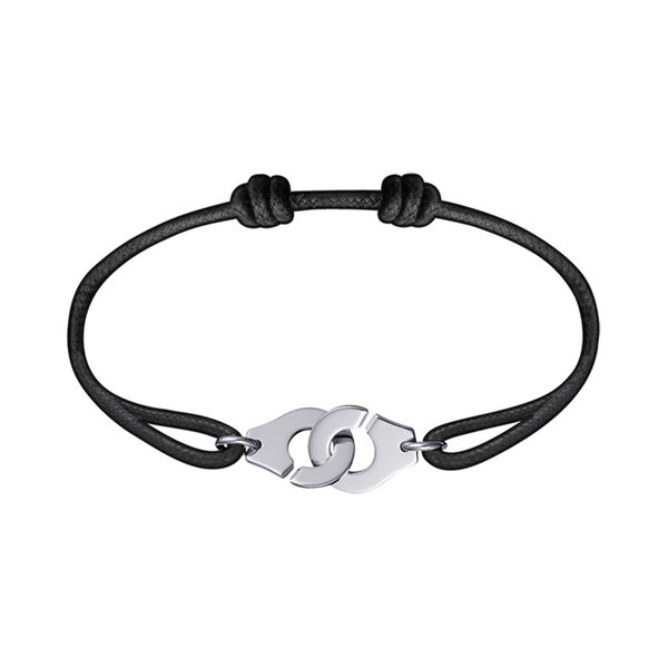 Menottes R12 White Gold Cord Bracelet