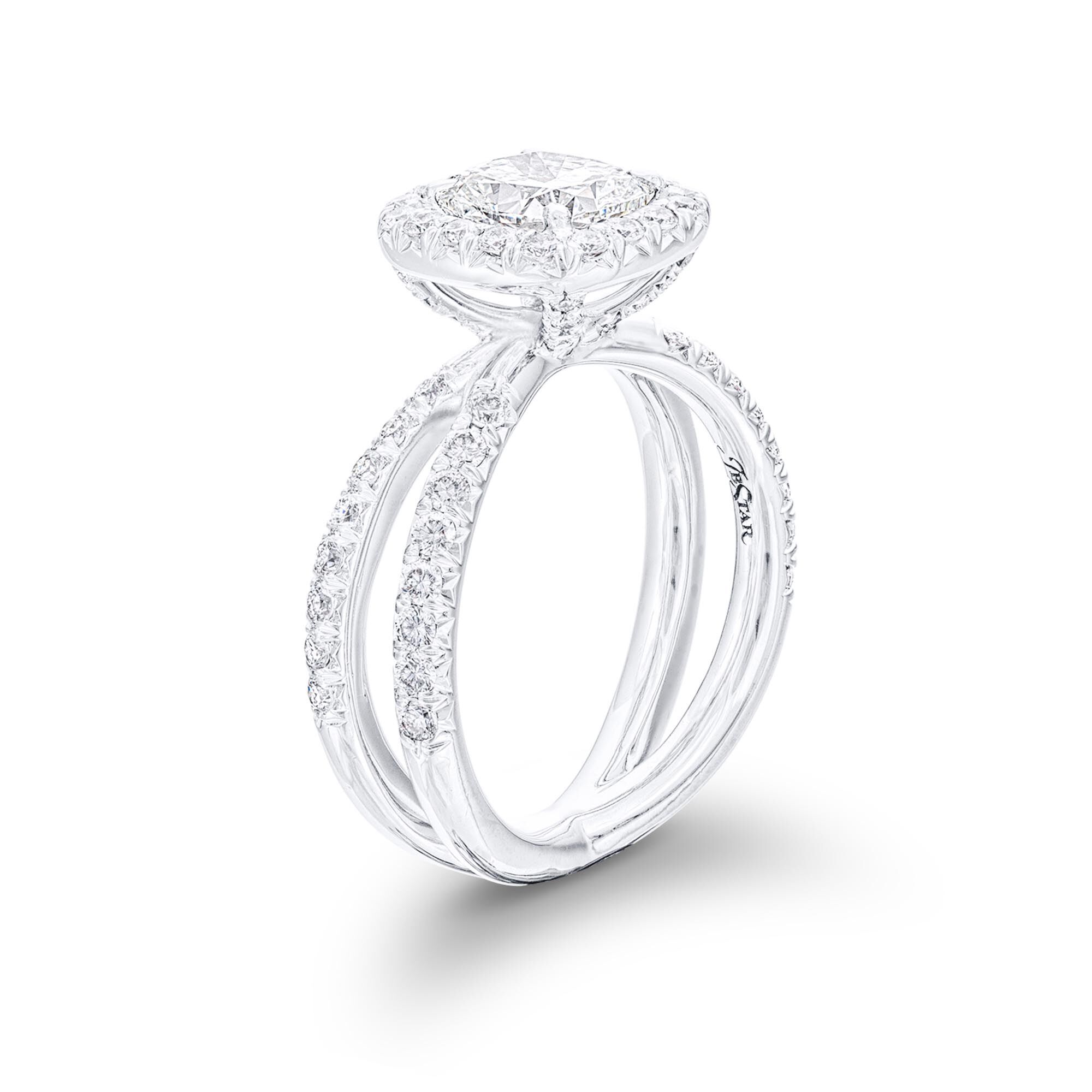 Single diamond silver ring hot sale