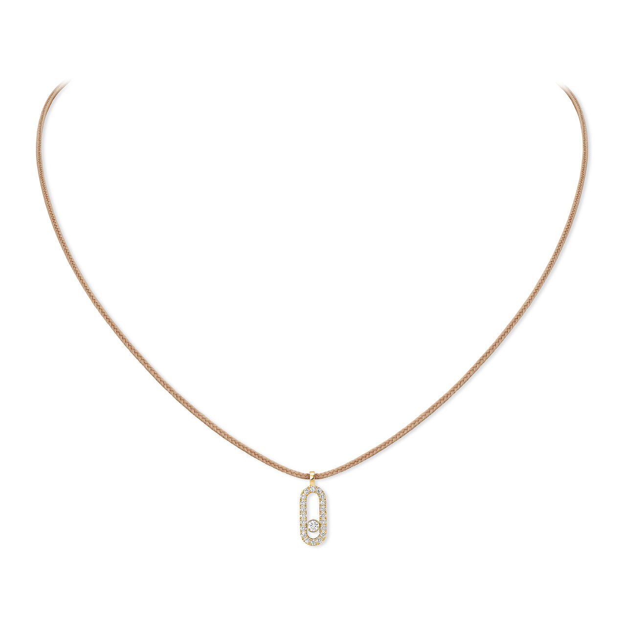 Collier cordon Care(s) en or jaune avec pavé de diamants-messika image number 0