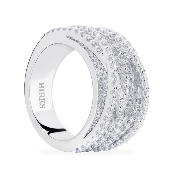Bague en diamants et or blanc, grande