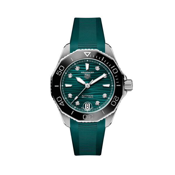 Aquaracer Lagoon Professional 300 36 mm automatique en acier inoxydable et diamants