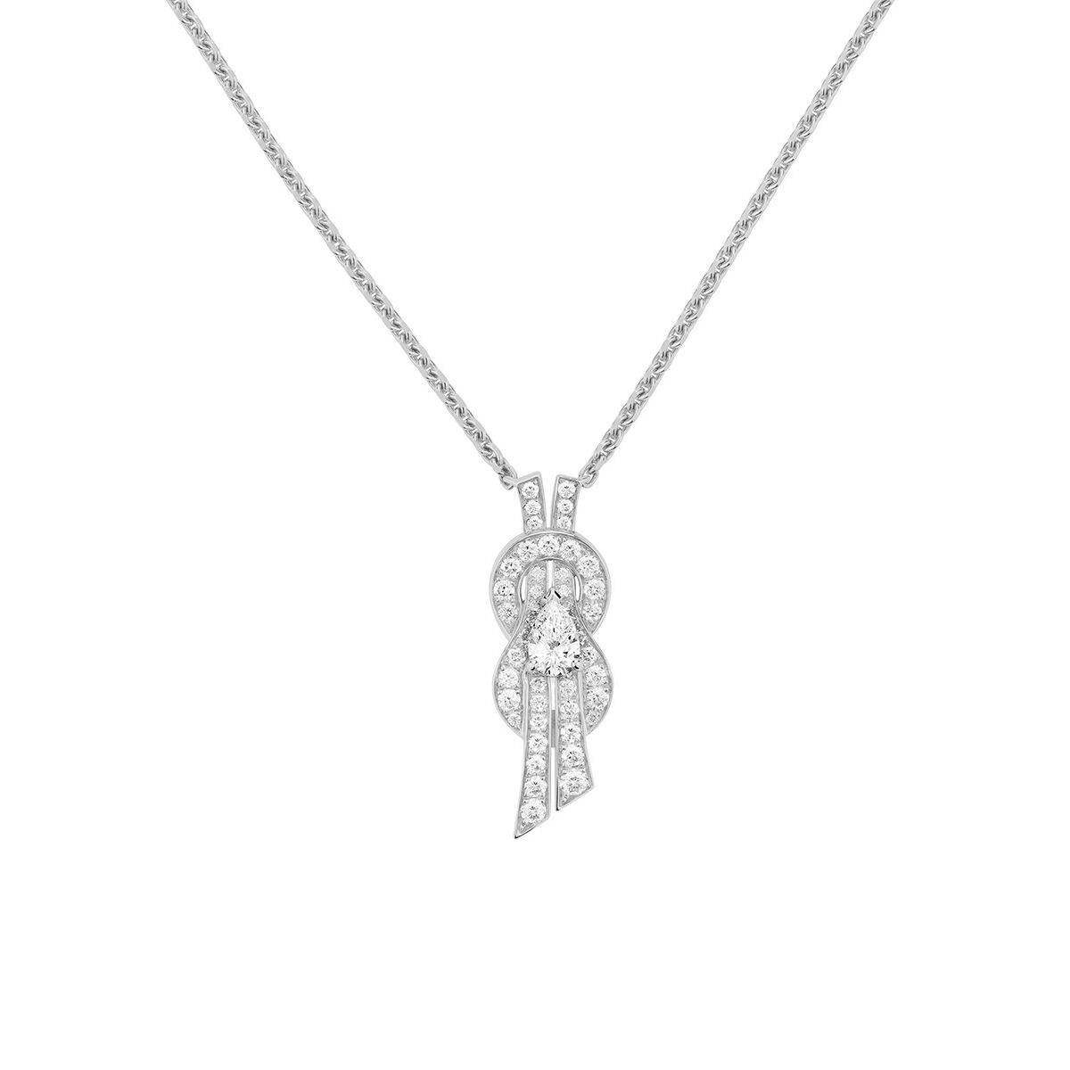 Chance Infinie Medium White Gold and Diamond Pendant