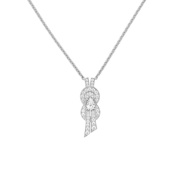 Chance Infinie Medium White Gold and Diamond Pendant