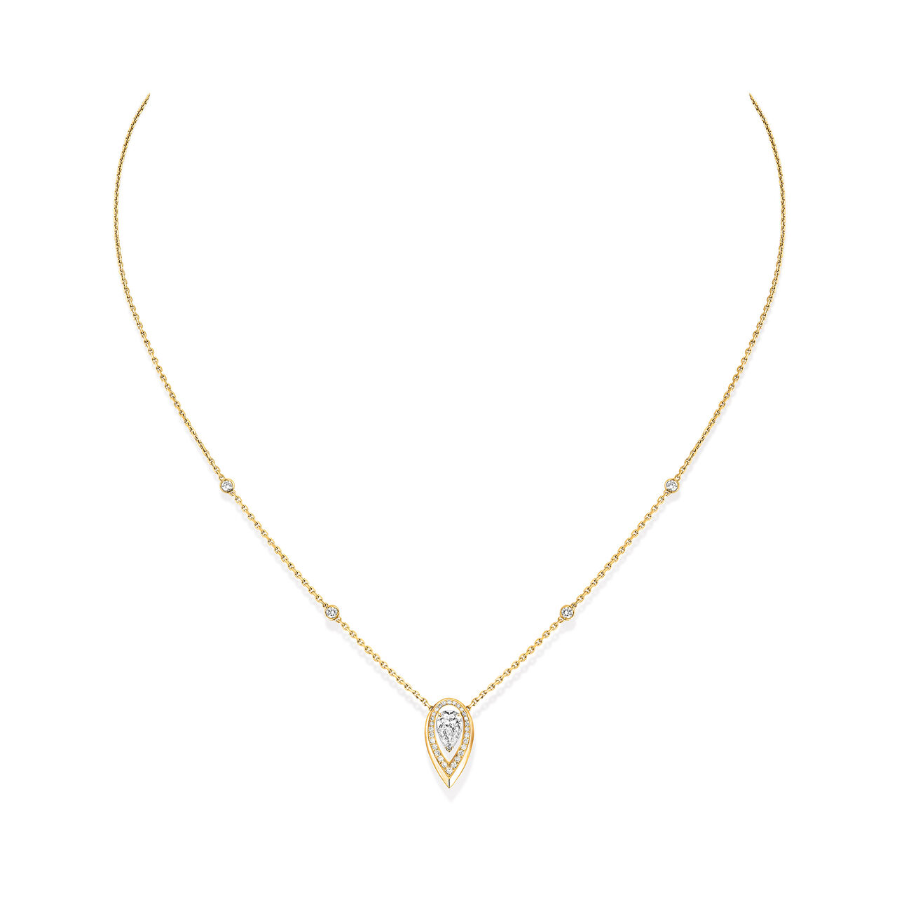 Fiery Yellow Gold and Diamond Pendant .25ct image number 0