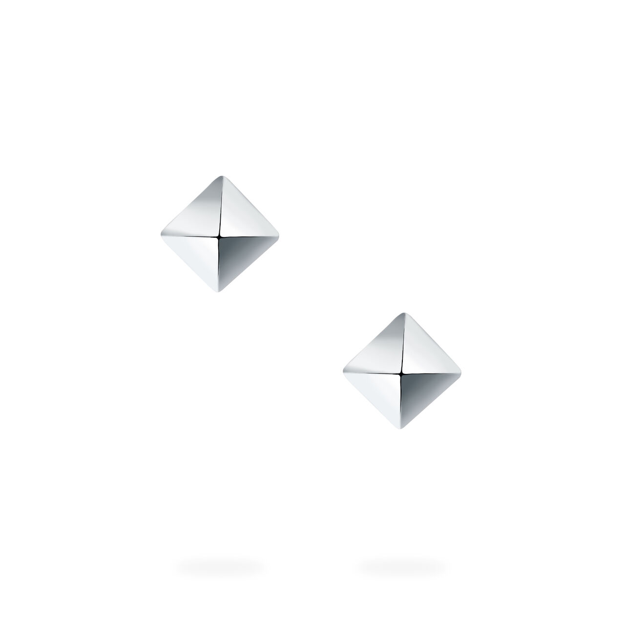 bijoux birks rock pearl silver solitaire stud earrings image number 2