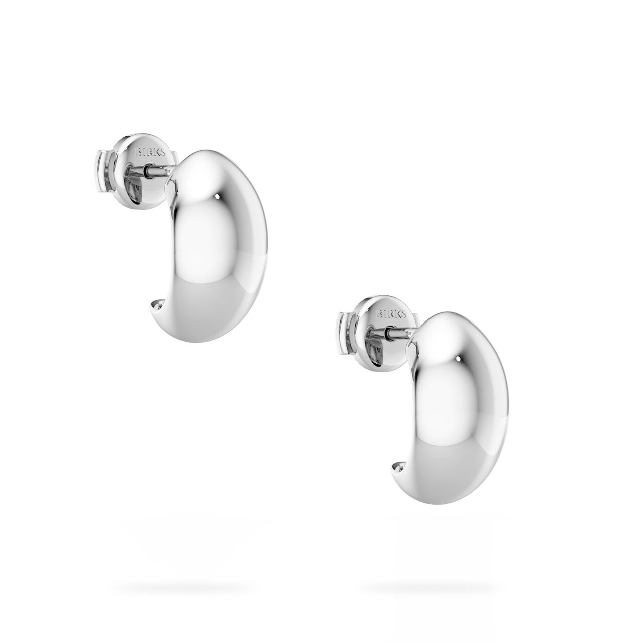 Birks Essentials Boucles d'oreilles bomb&eacute;es en argent image number 3