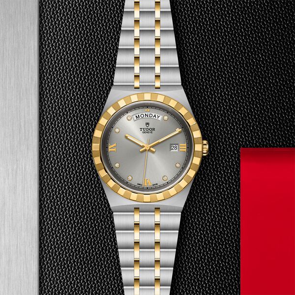 TUDOR Royal Automatic Day-Date 41 mm Yellow Gold, Stainless Steel and Diamond