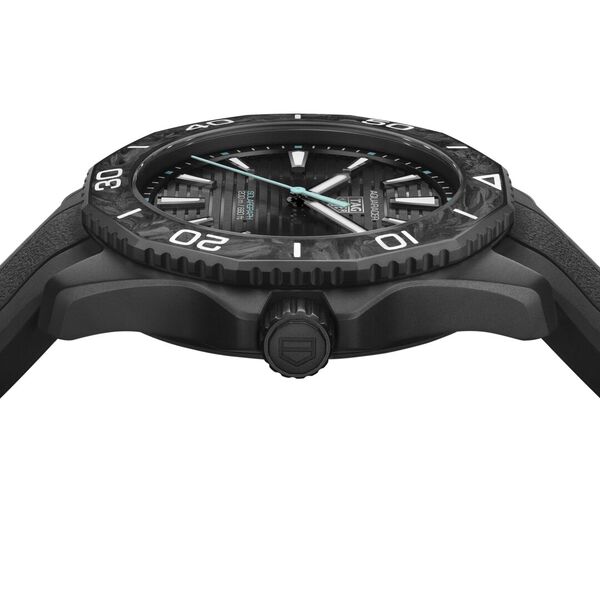 Aquaracer Professional 200 40 mm Solargraph quartz en acier inoxydable DLC noir