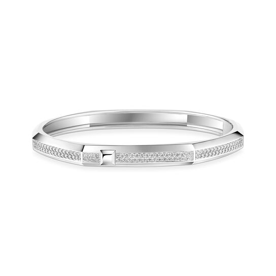 Messika Moderniste White Gold and Diamond Bangle image number 0