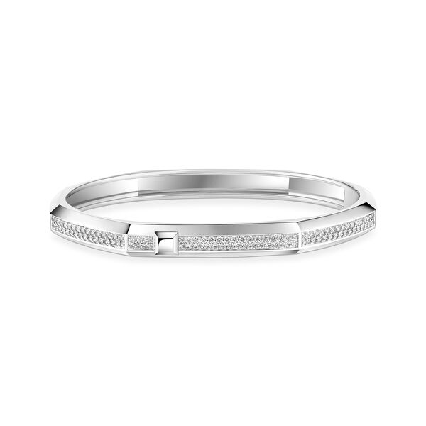 Moderniste White Gold and Diamond Bangle