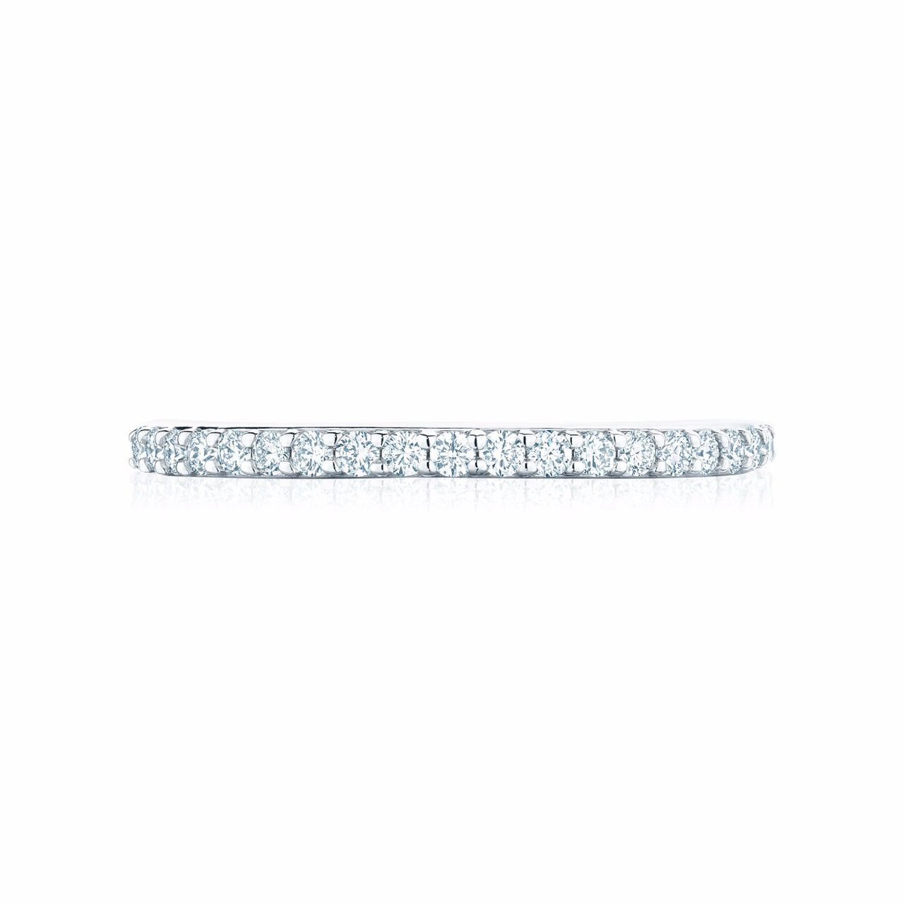 Bijoux Birks White Gold And 0.18Ct Diamond Wedding Band image number 0