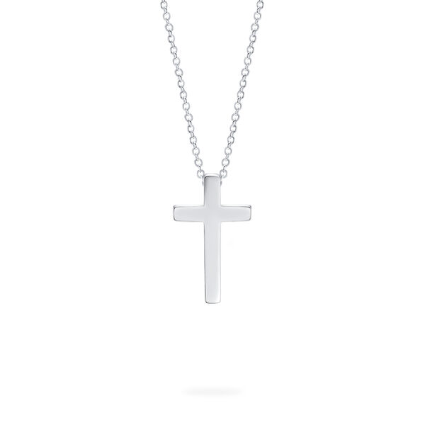 Pendentif en croix en argent pour enfants grand modèle