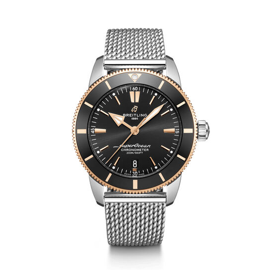maison birks breitling superocean heritage b20 automatic 44 steel 18k gold black ub2030121b1a1 image number 0