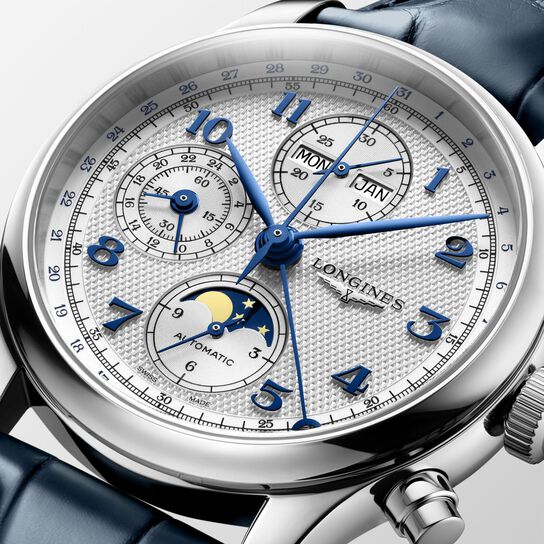 Longines Master Automatic Moonphase Chronograph 41 mm Stainless Steel L2.962.4.73.2 image number 2