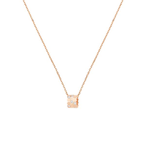 Pendentif Bee de Chaumet en or rose avec diamants, petit modèle