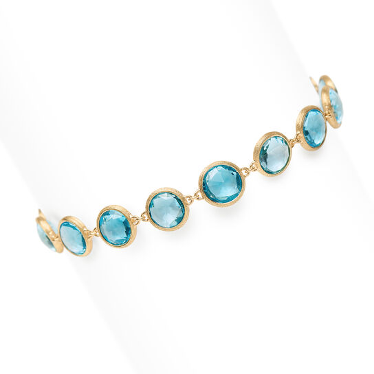Marco Bicego Jaipur Colour Yellow Gold and Blue Topaz Bracelet BB2975 TP01 Y 02 image number 2