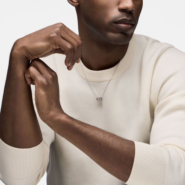 Sterling Silver Barrel Pendant