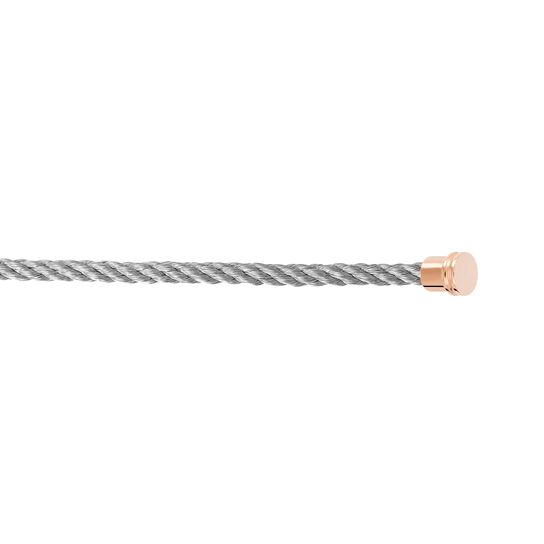 Fred Rose Gold Plated Stainless Steel Medium Steel Cable 6B0280 Details image number 1