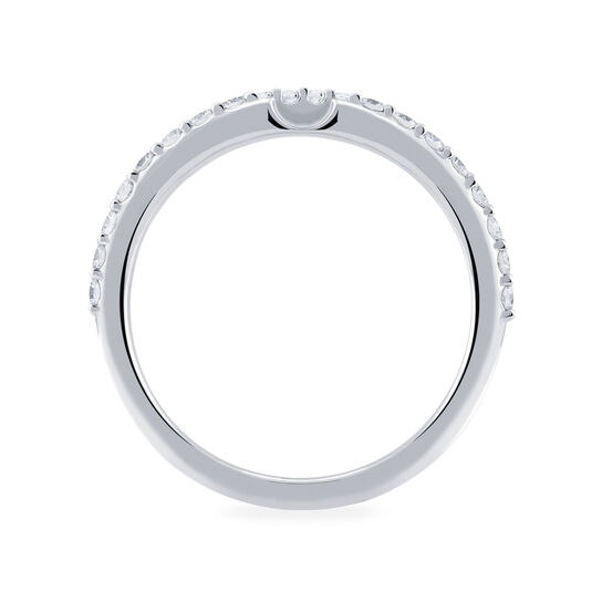 bijoux birks 1879 white gold and 0 26ct diamond wedding band image number 1