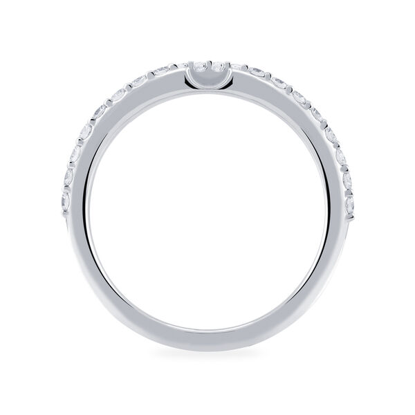 White Gold and 0.26ct Diamond Wedding Band