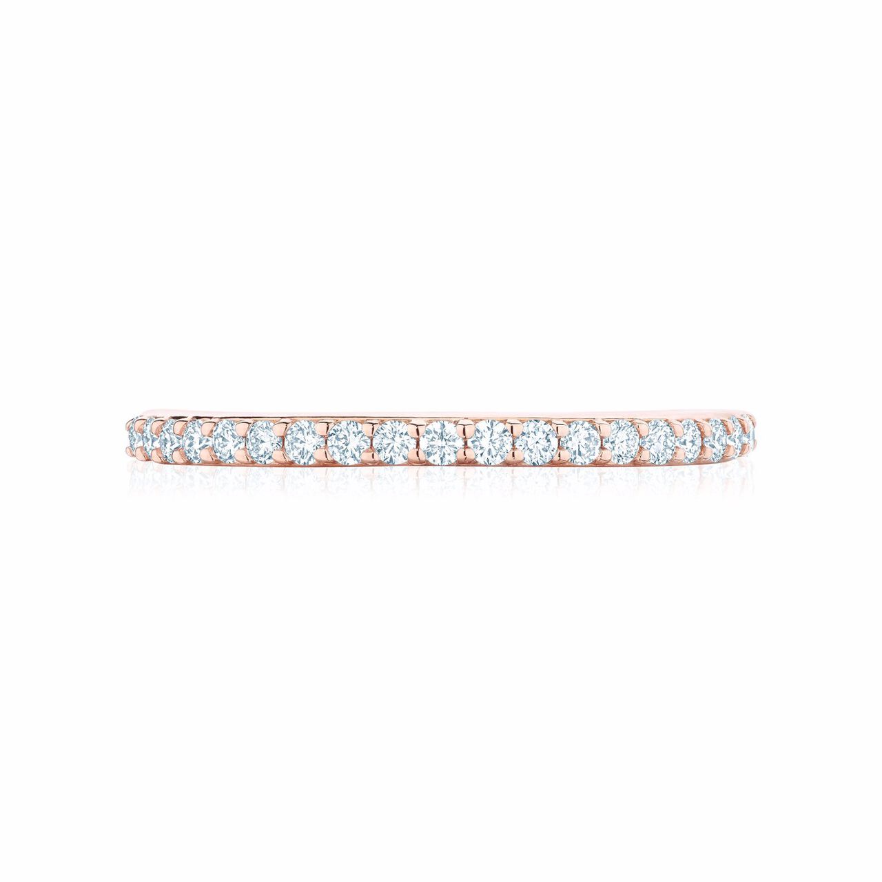 Bijoux Birks Rose Gold And 0.18Ct Diamond Wedding Band image number 0