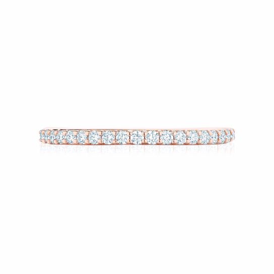 Bijoux Birks Rose Gold And 0.18Ct Diamond Wedding Band image number 0