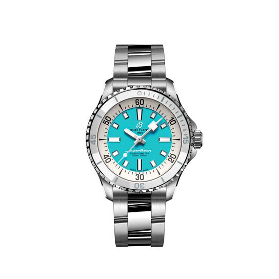 Breitling Superocean Automatic 36 Steel - Turquoise image number 0