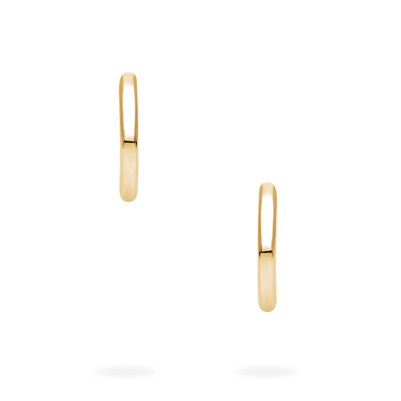 Birks Essentials Yellow Gold Huggie Earrings, 15 mm image number 2