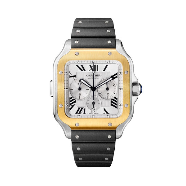 Santos de Cartier Extra Large Model Automatic Chronograph 43 mm Yellow Gold & Stainless Steel