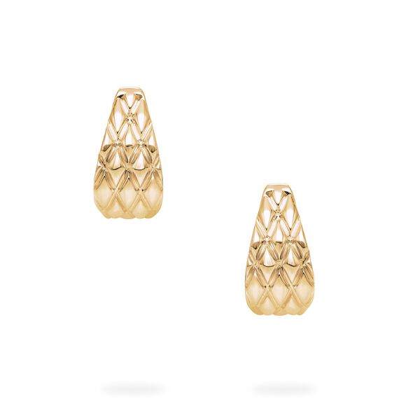 Yellow Gold Serpent Hoops, 15MM