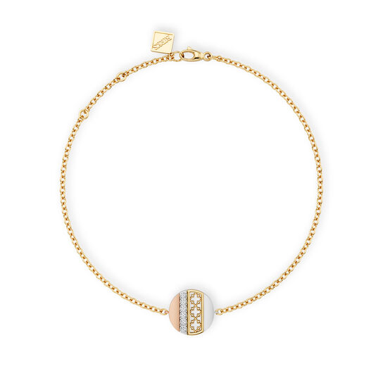 Birks Dare to Dream Diamond Circle Bracelet, Tri-Gold image number 0