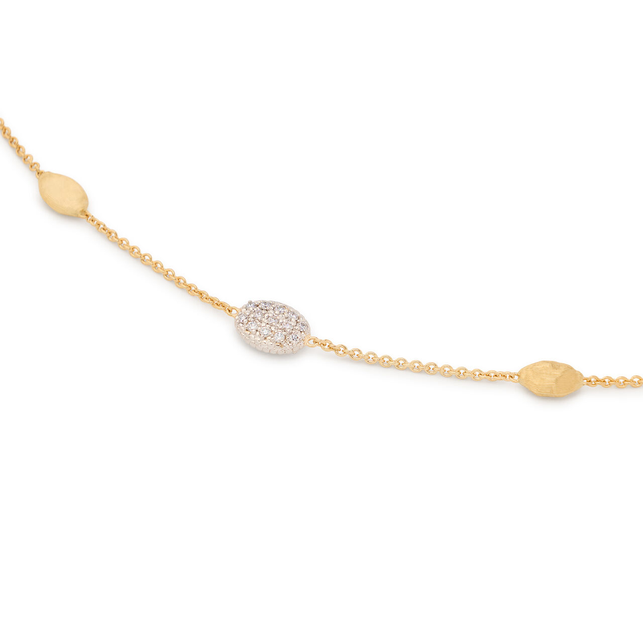 Marco Bicego Siviglia Small Yellow Gold and Diamond Bracelet BB2943 B YW Q6 image number 2