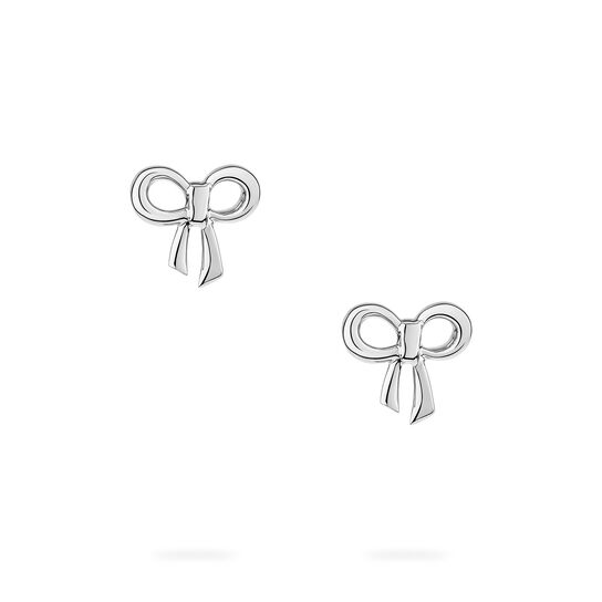 Birks Essentials Sterling Silver Bow Earrings for Kids image number 1