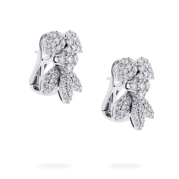 Boucles d'oreilles en forme d'ange en diamants, grande