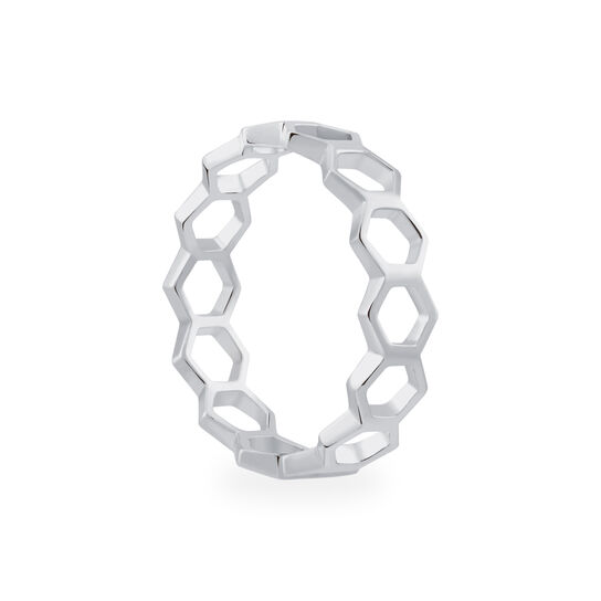 Birks Iconic Silver Stackable Bee Chic Ring image number 2
