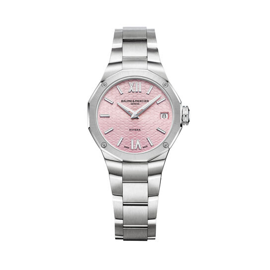 Women's Baume & Mercier Riviera Quartz 33 mm Stainless Steel Watch, front view image number 0