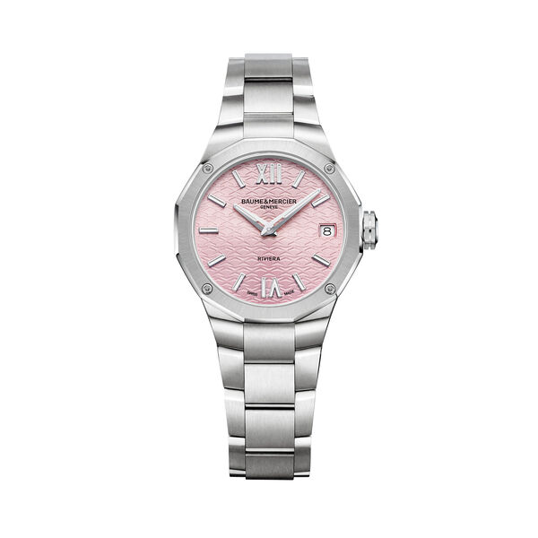 Riviera 33 mm quartz en acier inoxydable