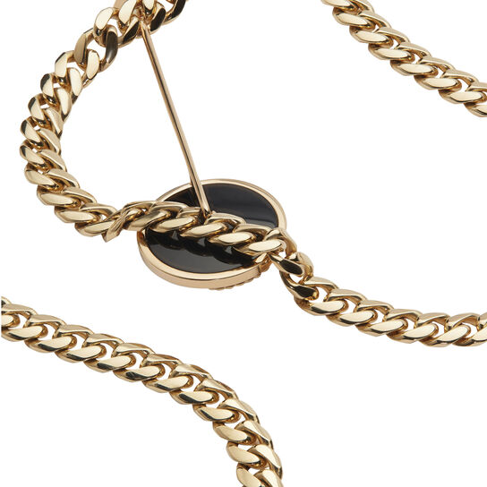 Collier Emblem en or jaune tsavorite diamant et onyx image number 3