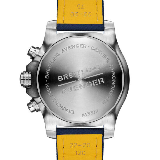 Avenger chronographe 45 acier - bleu boucle déployante image number 1